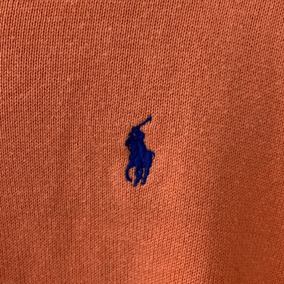 Polo by Ralph Lauren size large, 100%, cotton, V Neck men’s sweater, pink - Picture 4 of 12